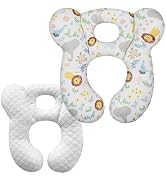 ZHOMA Baby Travel Pillow, Upgrade U-Shape Infant Head Neck Support Pillow for Car Seat Pushchair ...