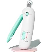 Cat Nail Clippers with a Removable Debris Collector, Adjustable Size, Built-in Hidden Nail File, ...