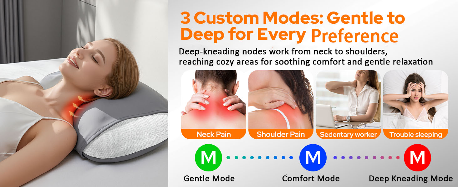 neck and shoulder massager with heat