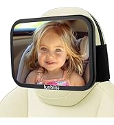 Funbliss Baby Car Mirror for Fixed Headrest, Compatible with Tesla Car Mirror for Baby and Other ...