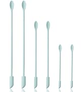 Cooptop 6 Pieces Mini Spatula - Makeup Spatula-Small Silicone Spatula - Tiny Scraper for Jar, Kit...