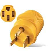 MECMO NEMA 6-50P to 14-50R EV Tesla Charger Adapter Cord, 240V 50 Amp 3 Prong Welder Plug to 4 Pr...