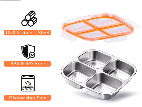 metal snack containers with lids
