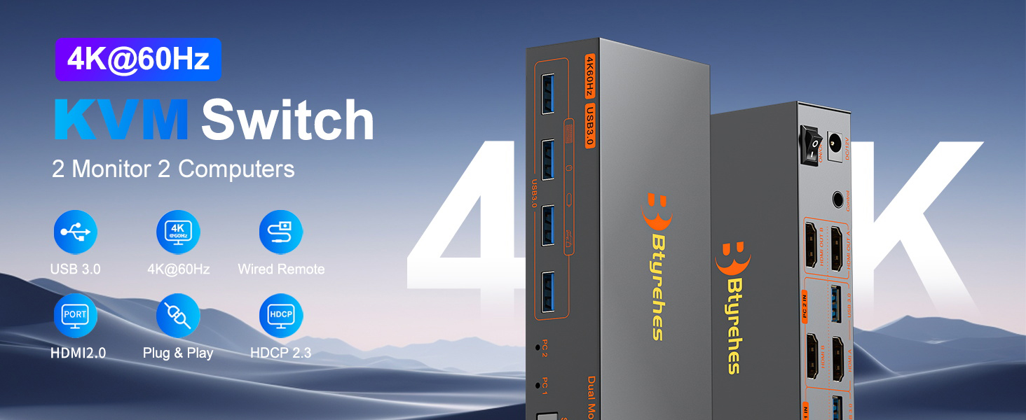 dual monitor kvm switch