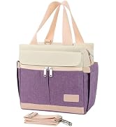 Joymee Lunch Box for Women Insulated Lunch Bag with Shoulder Strap Reusable Leakproof Large Spaci...