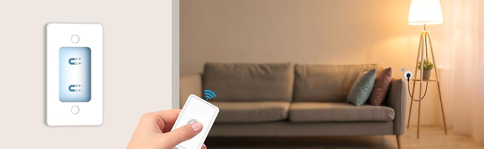 LoraTap Remote Control Outlet Plug Wireless Light Switch