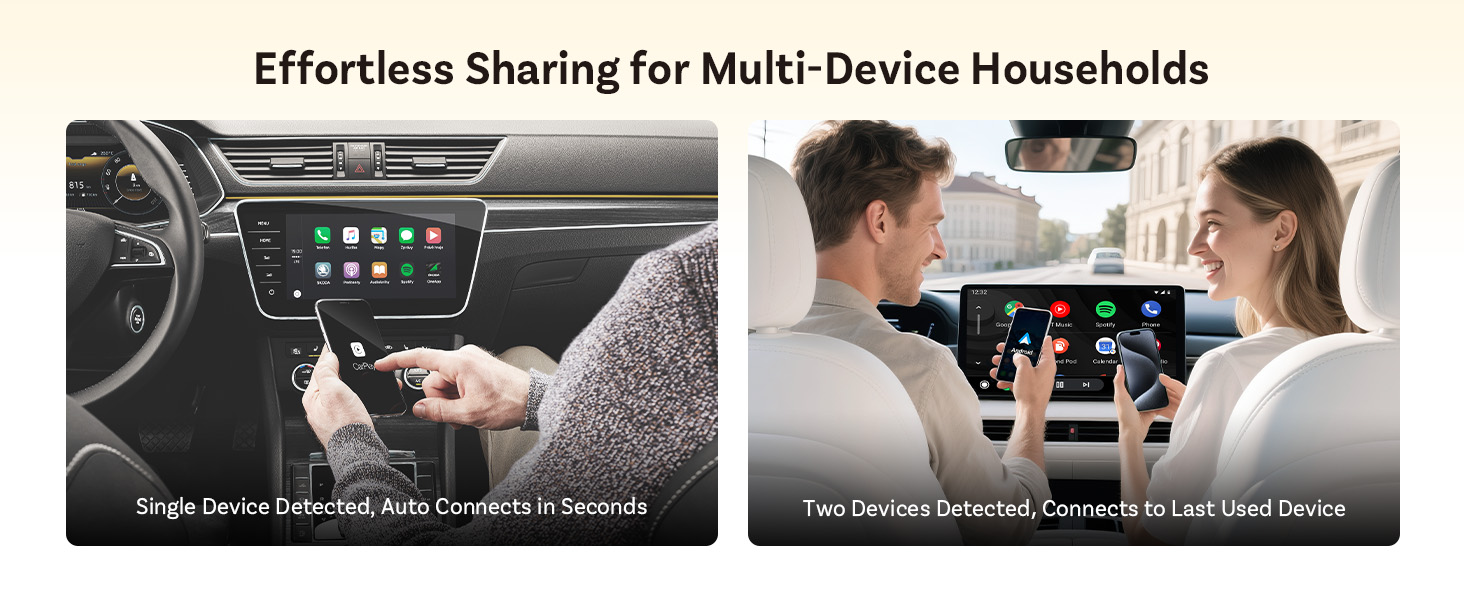 Clutter-Free Car Interior, Wireless Smartphone Integration, Hands-Free Driving Safety Technology