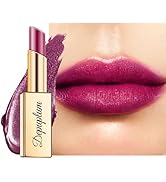 Depuplum Mulberry Lipstick Moisturizing for Women Shimmer Tinted Lip Balm Hydrating Nourishing Da...