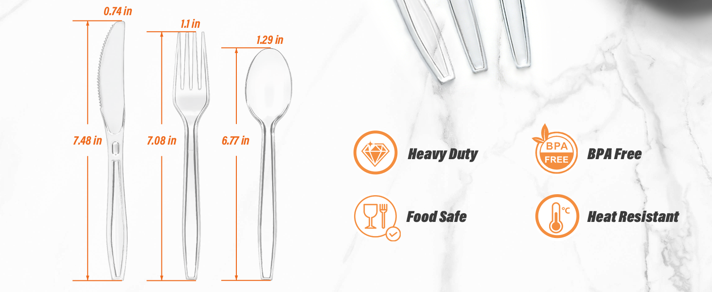 utensils plastic disposable