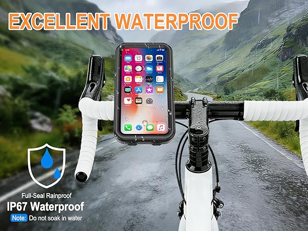 motorcycle phone holder and shock absorbing