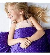 Harkla Kids Weighted Blanket - 7lb Bamboo Cooling Weighted Blanket for Kids - Washable Minky Cove...