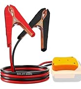 Jumper Cables for Car with Adapter Fit for Dewalt 20V Batteries, 8AWG 2FT Silicone Wire Alligator...