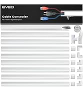 Cord Covers for Wires on Wall - 153in Cable Management Cable Hider - Cord Hiders for TV On Wall -...