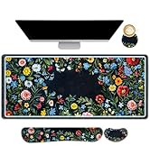 DINKY XXL Mouse pad, Gaming Mouse Pad Wrist Support Set, Desk Mat and Keyboard Wrist Rest Set, Er...