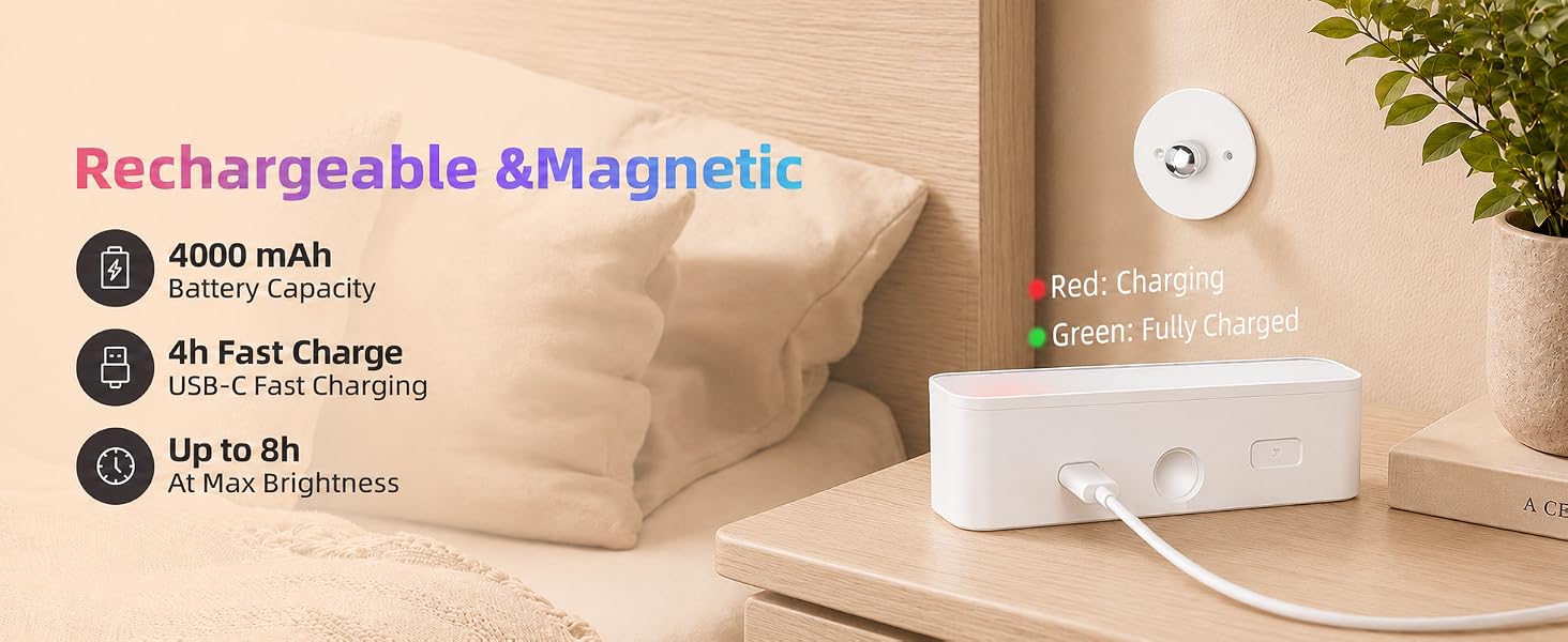 rechargeable wall lights