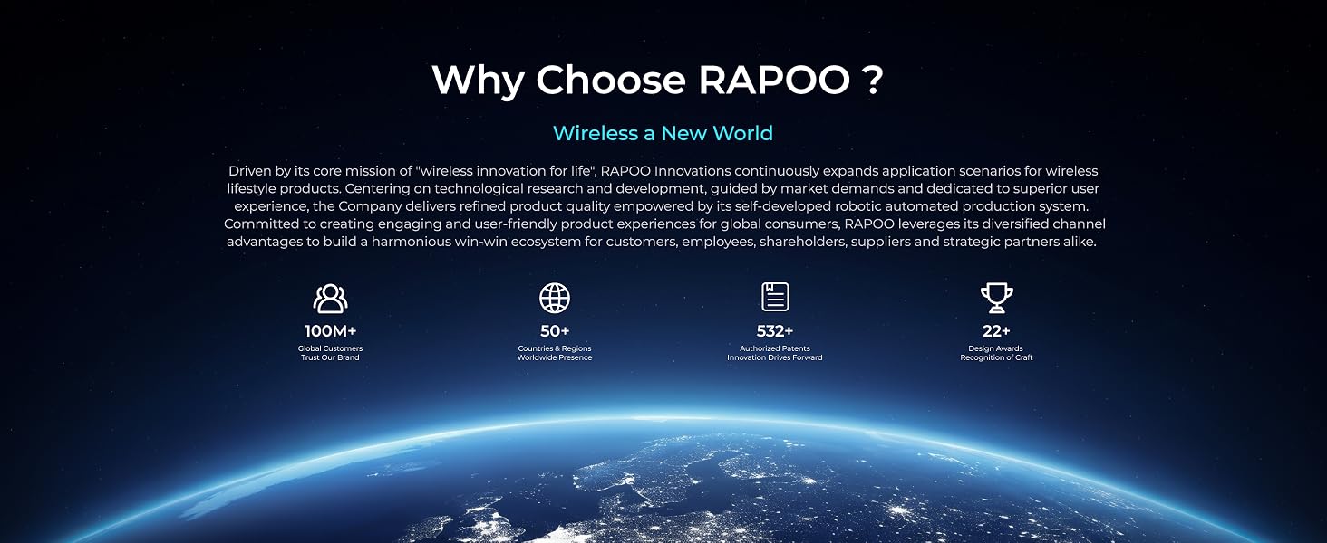 Rapoo 9010M Multi-Device Keyboard and Mouse Combo