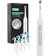 ORAFLIPP Rotating Electric Toothbrush - 3 Cleaning Modes, Smart Memory & 2-Minute Timer, Type-C R...
