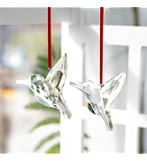 H&D HYALINE & DORA Set of 2 Crystal Hummingbird Suncatchers Rainbow Glass Hummingbird Sun Catcher...