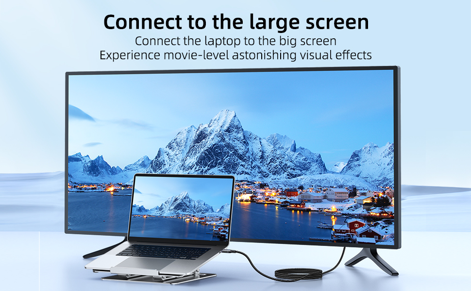 USB C 40Gbps Data Transfer Cable 240W PD Fast Charging 8K/4K HD Video Monitor Cable