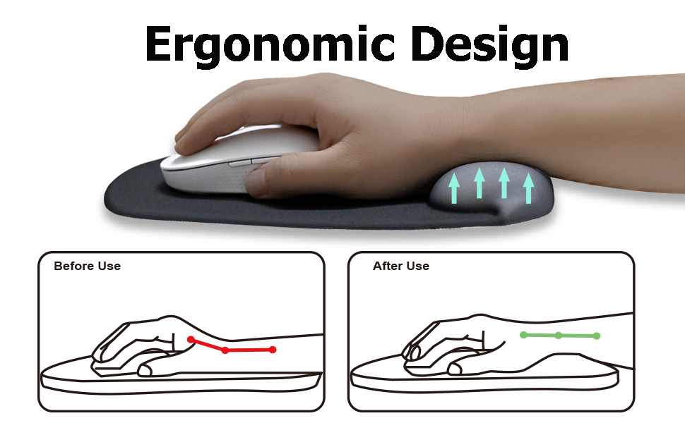 mouse pad with wrist rest