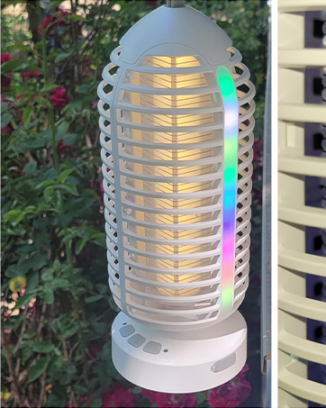 Portable Solar Bug Zapper Fly Zapper Insect Trap for Camping Patio Backyard Garden