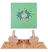 DS. DISTINCTIVE STYLE Funny Birthday Cards Middle Finger Pop Up Card Gag Gifts for Adults
