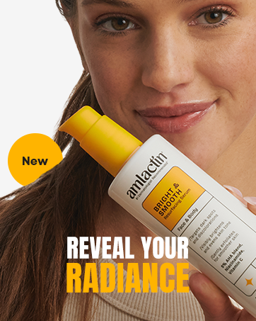New Amlactin Bright & Smooth serum. Reveal your radiance.