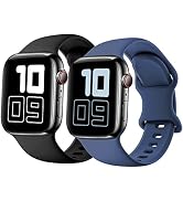 Silicone Strap Compatible with Kids Apple Watch Band 38mm 40mm 41mm 42mm 44mm 45mm 46mm, Soft Spo...