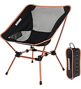 MARCHWAY Ultralight Folding Camping Chair, Heavy Duty Portable Compact for Outdoor Camp, Travel, ...