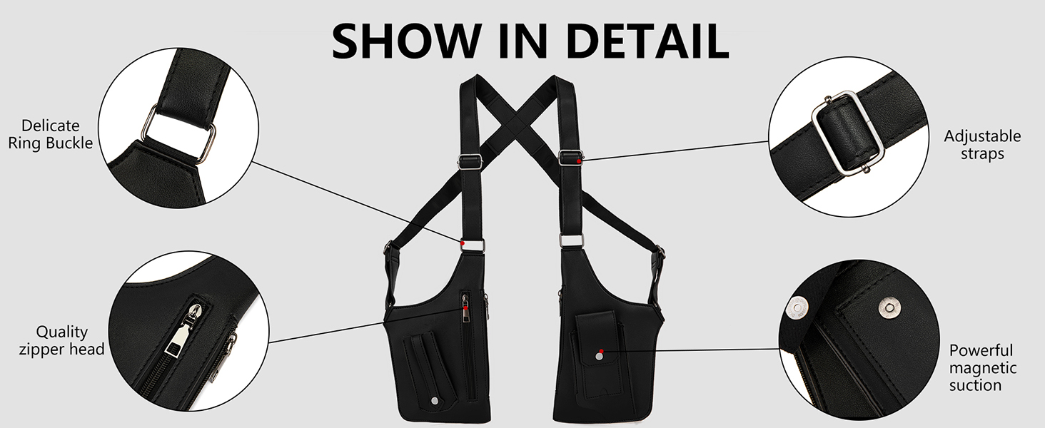 Double Shoulder Armpit Bag for Men