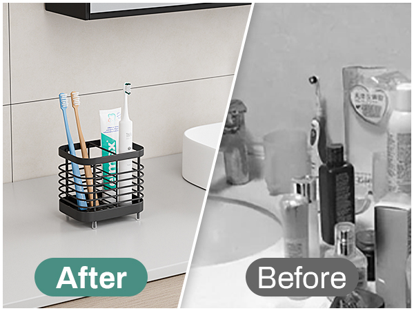 Toothbrush and Toothpaste Holder
