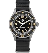 watchdives Dive Watch for Men, Vintage 50-Fathoms NH35/NH38 Automatic Watches 40mm Domed Glass 30...