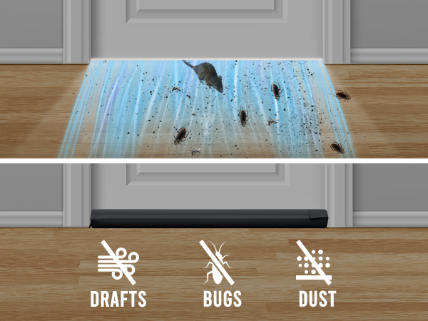 door draft bugs mouse dust blocker