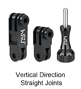 HSU Aluminum Alloy Metal Adjust Arm Straight Joints Mount, Long and Short Vertical Direction