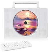 Bluetooth CD Player with Speakers, Desktop Wall CD Players for Home, Handheld Portable CD Player ...