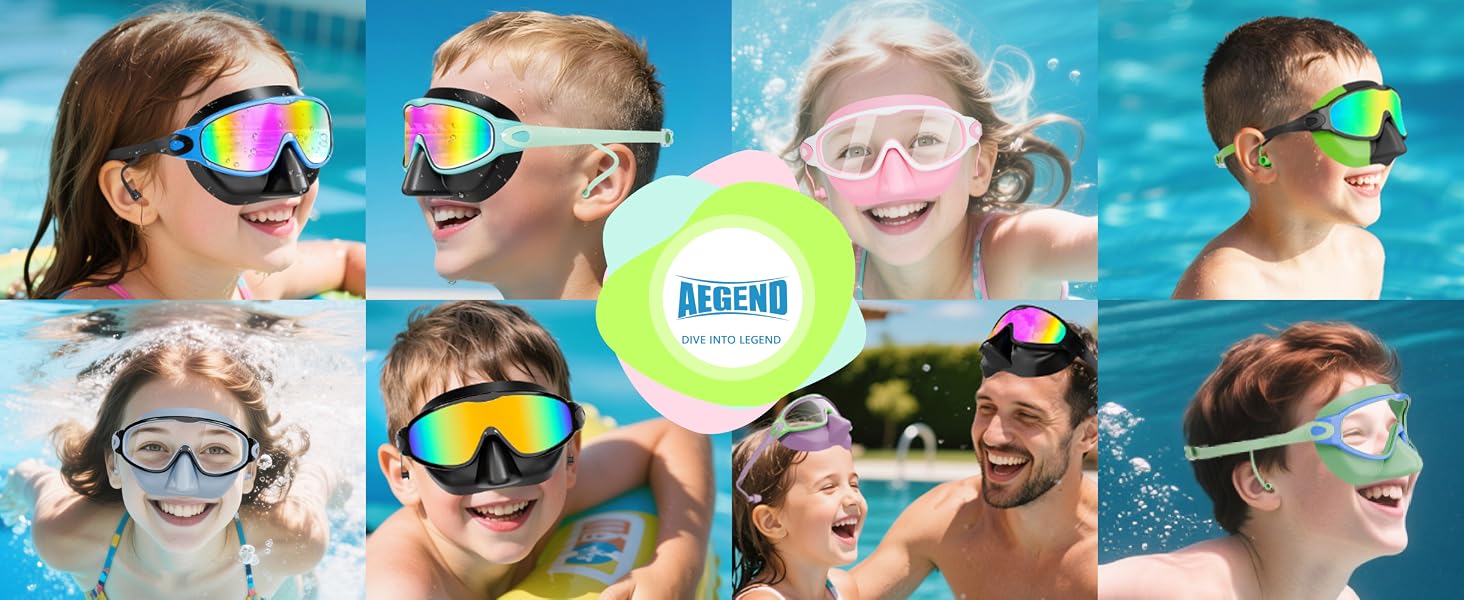 kids goggles for swimming 4-7