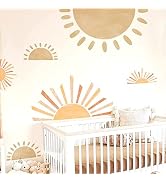 Half Sun Wall Decals Large Wall Decals Modern Wall Decals Vinyl Wall Decals Removable Peel and St...
