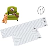 SEERWAY Scat Pet Shock Mat 2 Pieces in Different Size, Shock Pads for Dogs and Cats Training Indo...