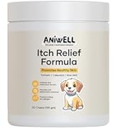 Aniwell Itch Relief Chews for Dogs – Vitamin E & Borage Oil Supplement – Packed with Beneficial F...