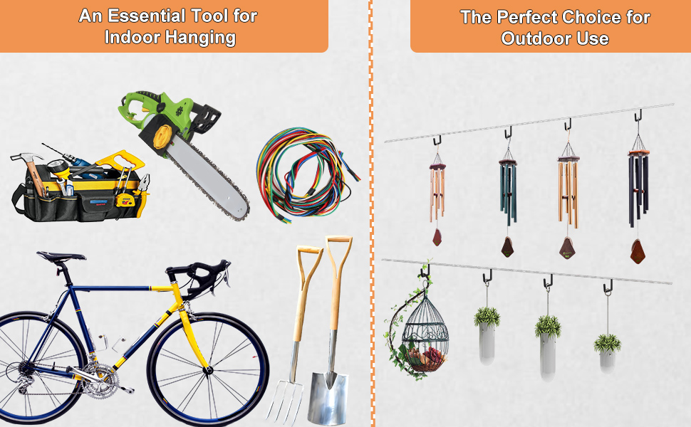 fence hooks for hanging plants, fence hangers, fence hook, fence plant hangers, kayak fence hanger
