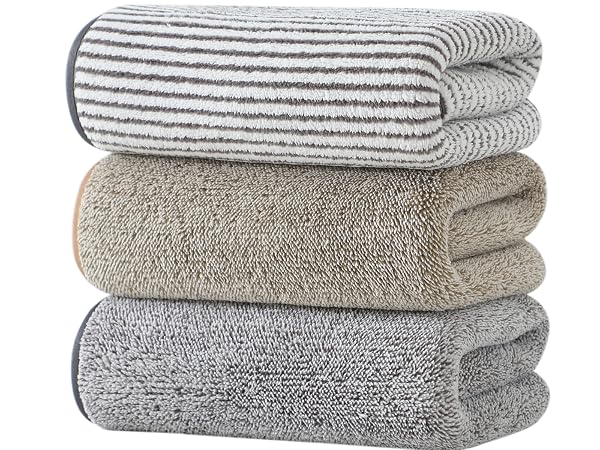3 Pack Microfiber Hand Towels for Bathroom