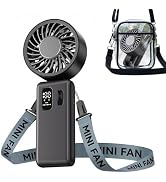 ALLENERGY Portable Handheld Fan - 100 Adjustable Wind Speeds, 3 In 1 Multifunctional(Handheld?Nec...