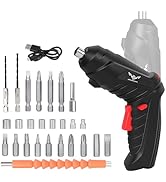 JENABOM 28 in 1 Electric Screwdriver Cordless Rechargeable Small Power Drill Set 3.5Nm Max Torque...