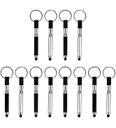 Mikikit Stylus Pen with Keyring, 12 Pcs Stylus Pens for Touch Screens Keychain Stylus Pen Plastic...