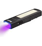 Banral Rechargeable EDC Flat Flashlight with UV, White LED, 1200 Lumens USB-C Portable Pocket Fla...
