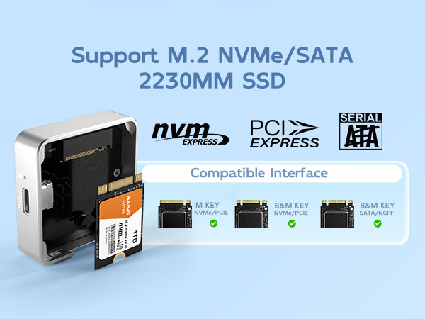 USB3.2 Gen2 Type-C nvme sata enclosure ssd to USB-C to USB-A adapter 10Gbps