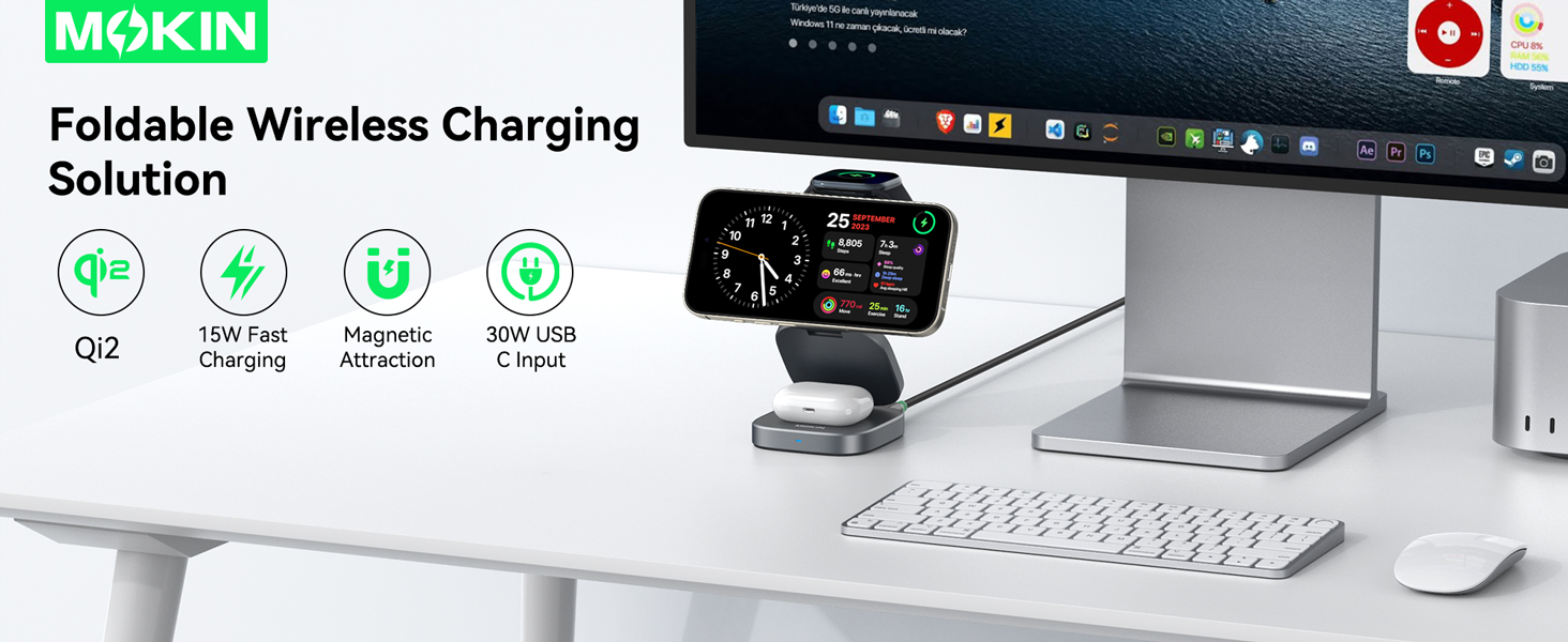 3 in 1 wireless charger