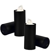 YAWUROU 4 PCS Car Tissue Holder, Car Cup Holder Cylindrical Box, Convenient Refillable Automotive...