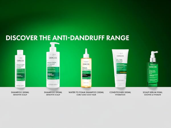vichy dercos anti dandruff shampoo conditioner treatment water to foam shampoo antifungal