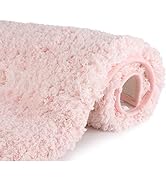 Sheepping Bathroom Rugs Microfiber Plush Bath Mat Machine Washable, Non Slip Rubber and Absorbenc...